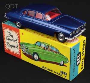 Corgi toys 238 jaguar mark x kk976 front