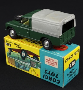 Corgi 438 landrover kk986 back