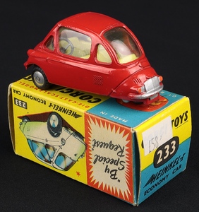 Corgi toys 233 heinkel economy car ll9 back