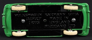 Dinky toys 187 volkswagen karmann ghia ll30 base
