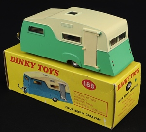 Dinky toys 188 four berth caravan ll39 back