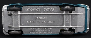 Corgi toys 238 jaguar mark x ll56 base
