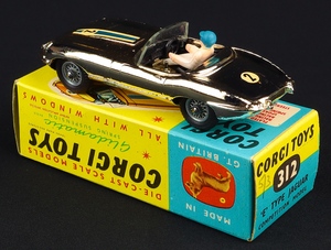 Corgi toys 312 e type jaguar ll121 back