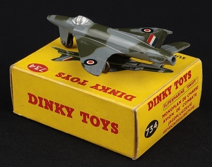Dinky toys 763 supermarine swift fighter ll156 back