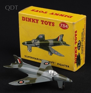 Dinky toys 763 supermarine swift fighter ll156 front