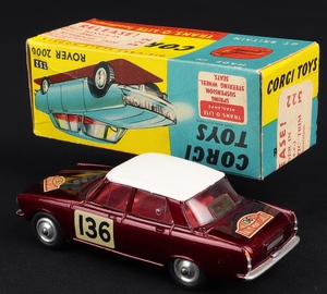 Corgi toys 252 rover monte carlo ll206 back