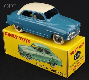 French dinky toys 24u simca aronde ll225 front