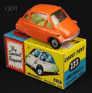 Corgi toys 233 heinkel economy car ll284 front