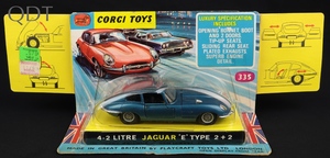 Corgi toys 335 4.2 litre jaguar e type ll409 front