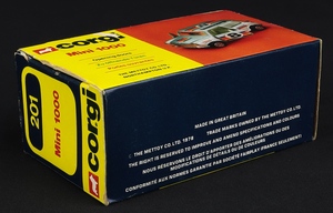Corgi toys 201 mini 1000 ll456 base
