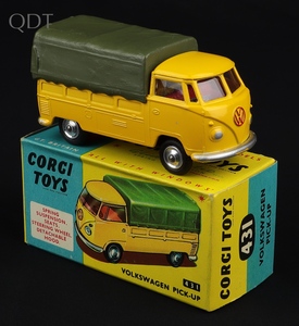 Corgi toys 431 volkswagen pick up ll479 front