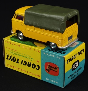 Corgi toys 413 vw pick up ll479 back