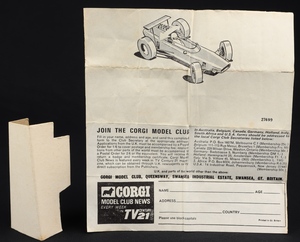 Corgi toys 159 cooper maserati formula 1 ll494 leaflet