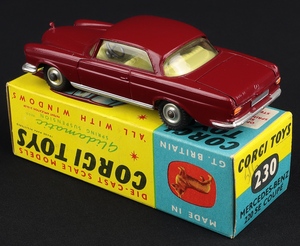 Corgi toys 230 mercedes benz 220 se coupe ll504 back