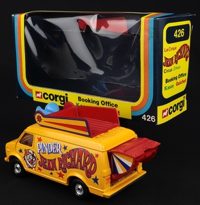Corgi toys 426 pinder booking office chevrolet van ll526 back