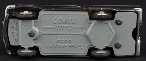 Corgi toys 214s ford thunderbird ll559 base