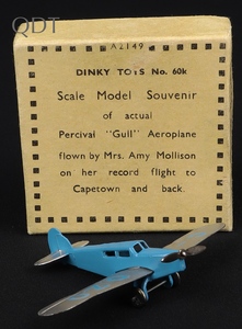 Dinky toys 60k percival gull amy mollison ll579 front