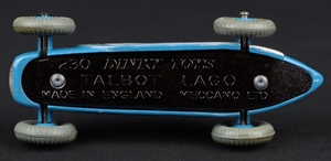 Dinky toys 230 talbot lago racing car ll586 base