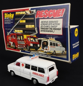 Dinky toys 274 ford transit ambulance j603 back