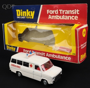 Dinky toys 274 ford transit ambulance j603 front
