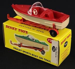 Dinky toys 796 healey sports boat trailer ll655 back