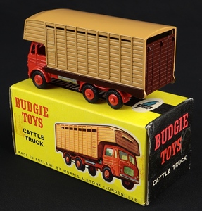 Budgie toys cattle truck ll716 back