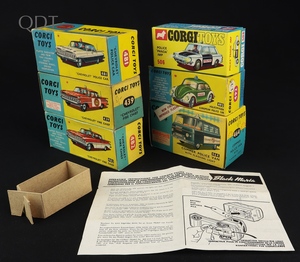 6  x corgi  empty boxes emergency services boxes ll734 front