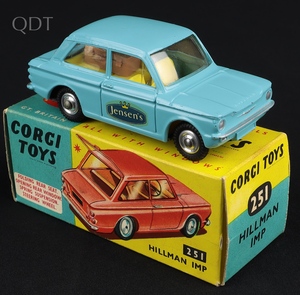 Corgi toys 251 jensen's hillman imp ll764 front