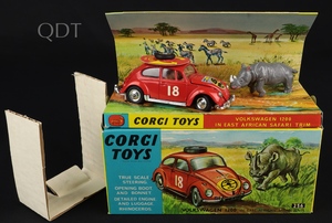 Corgi toys 256 volkswagen 1200 east african safari with rhino ll772 front