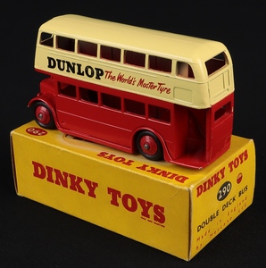 Dinky toys 290 double deck bus dunlop ll773 back