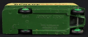 Dinky toys 290 double deck bus dunlop ll774 base