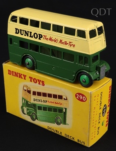 Dinky toys 290 double deck bus dunlop ll774 front