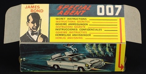 Corgi toys 261 james bond's aston martin ll791 plinth