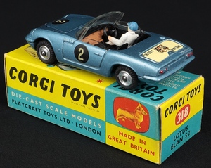 Corgi toys 318 lotus elan s2 ll807 back