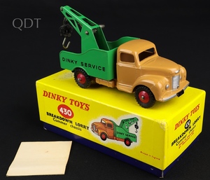 Dinky toys 430 breakdown truck ll891 front