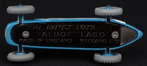 Dinky toys 230 talbot lago racing car mm88 base