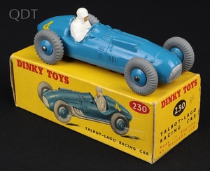Dinky toys 230 talbot lago racing car mm88 front