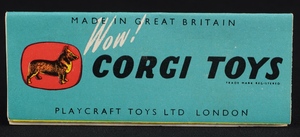 Corgi toys 201m austin cambridge saloon mm100 booklet